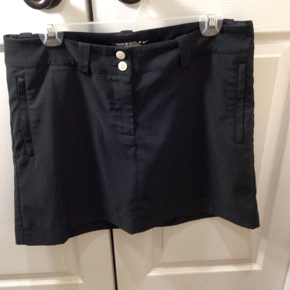 Nike Black Golf Skort with Double Button Waist